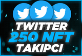 ⭐Twitter 250 NFT Takipçi [Anında Gönderim]