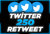 ⭐Twitter +250 Retweet ⭐