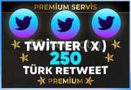 ⭐Twitter 250 Retweet - ANINDA TESLİMAT⭐