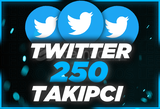 ⭐Twitter 250 Takipçi [Anında Gönderim]