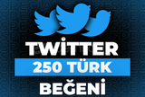 ⭐Twitter 250 Türk Beğeni + 30 Gün Garanti⭐