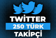 ⭐Twitter 250 Türk Takipçi + 30 Gün Garanti⭐