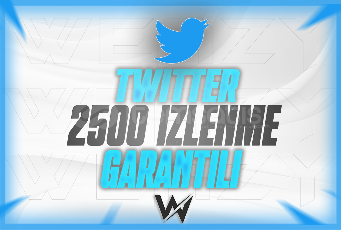 ⭐TWİTTER 2500 İZLENME (GARANTİLİ)⭐ ⭐TWİTTER 2500 İZLENME (GARANTİLİ)⭐