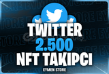 ⭐Twitter 2500 NFT Takipçi