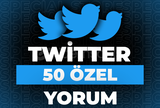 ⭐Twitter 50 Özel Yorum + 30 Gün Garanti⭐