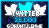 Twitter 25000 Görüntülenme
