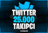 ⭐Twitter 25.000 Takipçi ⭐