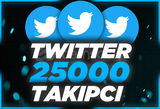 ⭐Twitter 25000 Takipçi [Anında Gönderim]