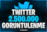 ⭐Twitter 2.500.000 Görüntülenme ⭐