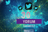 TWİTTER 30 YORUM (GARANTİLİ)