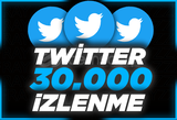 ⭐Twitter +30.000 İzlenme ⭐