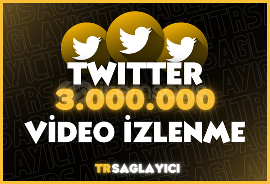 Twitter 3M Video İzlenme Twitter 3M Video İzlenme