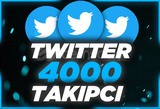 ⭐Twitter 4000 Takipçi [Anında Gönderim]