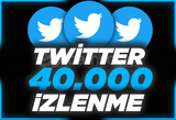 ⭐Twitter +40.000 İzlenme ⭐