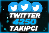 ⭐Twitter 4250 Takipçi [Anında Gönderim]