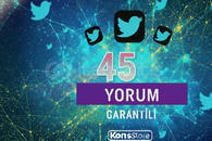 TWİTTER 45 YORUM (GARANTİLİ)