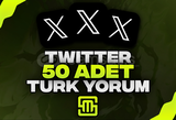 ✨Twitter 50 Adet Özel Türk Yorum!