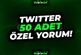 ⭐Twitter 50 Adet Özel Yorum!