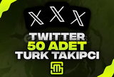 ✨Twitter 50 Adet Türk Takipçi!