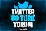 ⭐Twitter 50 Türk Yorum ⭐