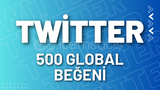 ⭐Twitter 500 Global Beğeni + 30 Gün Garanti⭐
