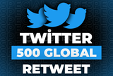 ⭐Twitter 500 Global Retweet + 30 Gün Garanti⭐