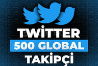 ⭐Twitter 500 Global Takipçi + 30 Gün Garanti⭐