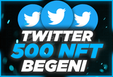 ⭐Twitter 500 NFT Beğeni [Anında Gönderim]