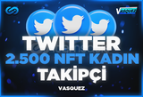 ⭐Twitter 2500 NFT Kadın Takipçi ⭐