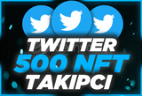 ⭐Twitter 500 NFT Retweet [Anında Gönderim]