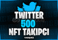 ⭐Twitter 500 NFT Takipçi⭐