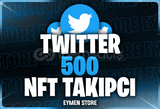 ⭐Twitter 500 NFT Takipçi