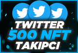 ⭐Twitter 500 NFT Takipçi [Anında Gönderim]