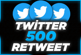 ⭐Twitter +500 Retweet ⭐