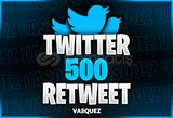 ⭐Twitter 500 Retweet⭐