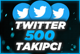 ⭐Twitter 500 Takipçi [Anında Gönderim]