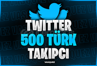 ⭐Twitter 500 Türk Takipçi ⭐