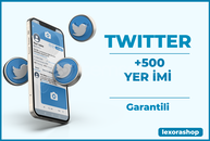 Twitter +500 Yer İmi | Garantili 
