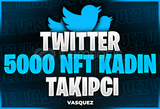 ⭐Twitter 5000 NFT Kadın Takipçi ⭐