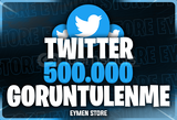 ⭐Twitter 500.000 Görüntülenme