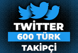 ⭐Twitter 600 Türk Takipçi + 30 Gün Garanti⭐