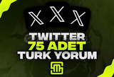 ✨Twitter 75 Adet Özel Türk Yorum!