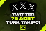 ✨Twitter 75 Adet Türk Takipçi!