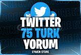 ⭐Twitter 75 Türk Yorum