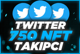 ⭐Twitter 750 NFT Retweet [Anında Gönderim]