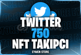 ⭐Twitter 750 NFT Takipçi