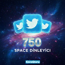 TWİTTER 750 SPACE DİNLEYİCİ GARANTİLİ