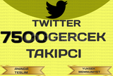 TWITTER 7500 GERÇEK TAKİPÇİ