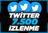 ⭐Twitter +7500 İzlenme ⭐