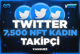 ⭐Twitter 7500 NFT Kadın Takipçi ⭐